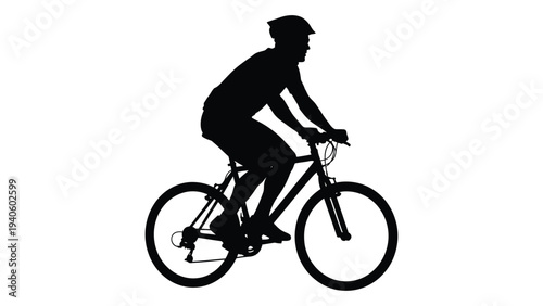 A person riding a bicycle