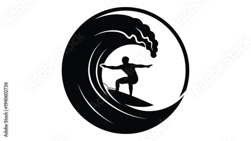 Man surfing on a wave