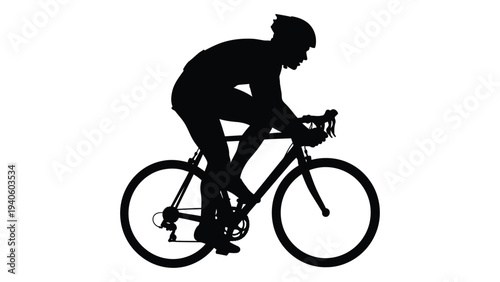 A person riding a bicycle
