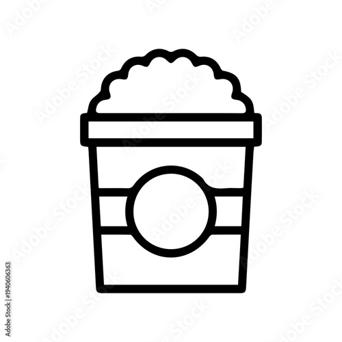 Popcorn Bucket Icon