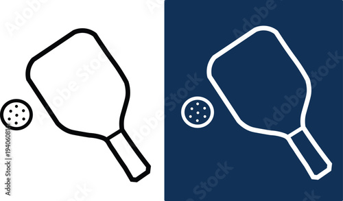 Pickleball rackets and plastic balls for sport game  recreational activity  fun exercise  outdoor play  competitive tournament