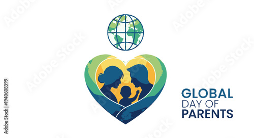Global Day of Parents logo with family and earth symbol.
