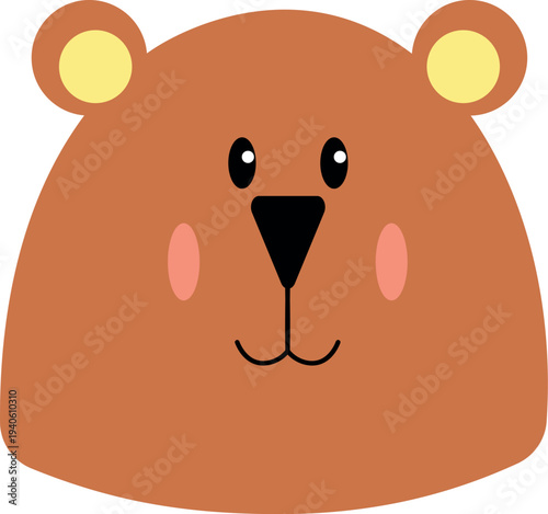 A cartoon-style Clipart bear