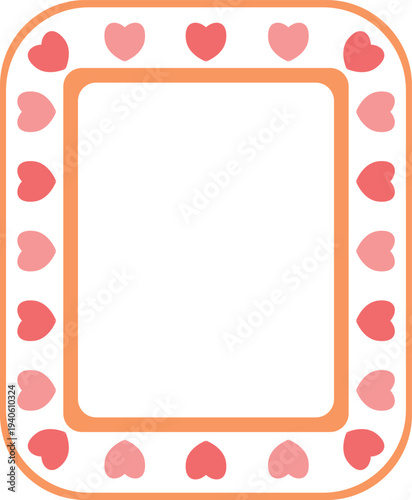 cartoon Heart-style Clipart frame