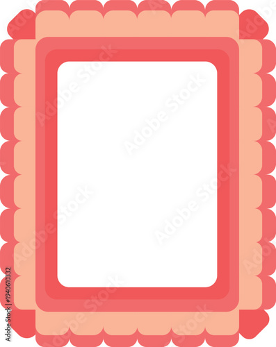 Pink cartoon-style Clipart frame