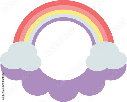 Cartoon-style Rainbow Clipart