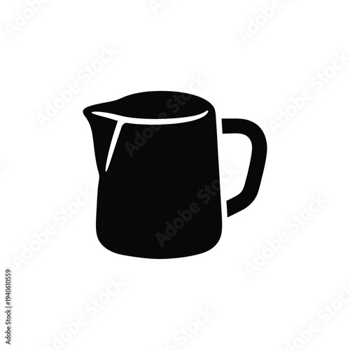 Barista Latte Art Pitcher Chunky Glyph Icon
