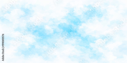 Abstract an ethereal view of a tranquil sky. the scene is filled with fluffy, ethereal clouds gently drifting across the vibrant azure expanse. It evokes a feeling of peace and serenity.