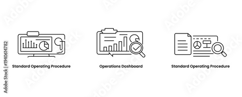 Internal Processes Operational Efficiency, Cost Management icon increase operational efficiency, and achieve significant cost reduction