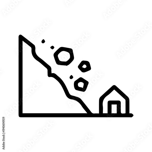 Landslide Hazard Icon