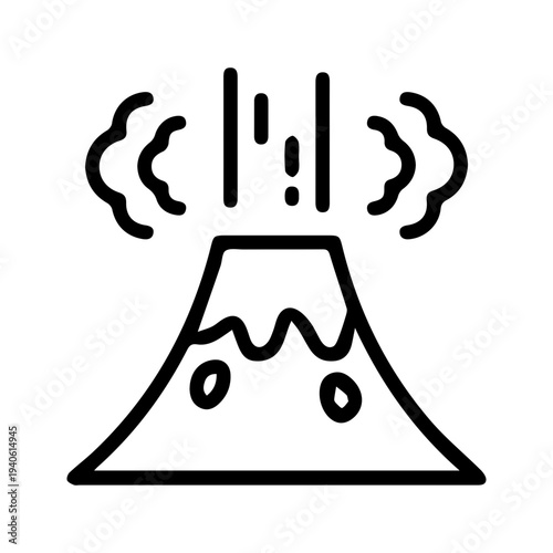 Volcano Eruption Icon