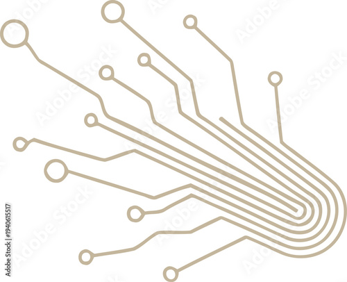 A technical drawing of a multi pin electronic component or connector