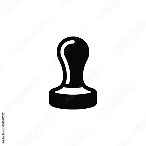 Espresso Tamp Chunky Glyph Icon