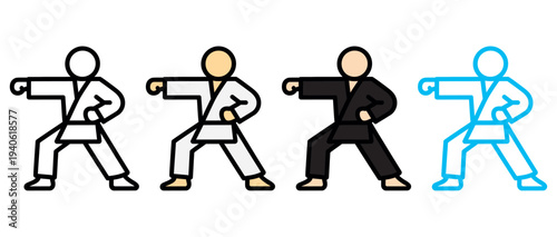 PrintBusiness team success progression icons flat design vector illustration isolated