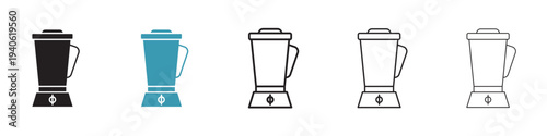 Juicer icon in flat style. Basic vector symbol illustration