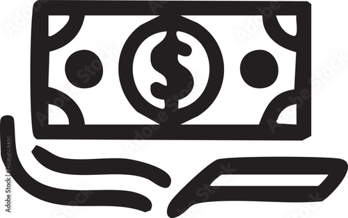 Simple vector illustration of a yin yang symbol styled like a yoga mat icon with clean design elements suitable for business and artistic use