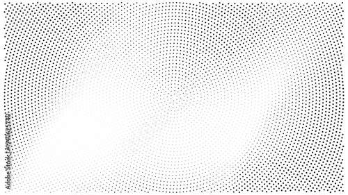 Retro grunge overlay halftone dot pixel pattern backdrop, gradient texture and digital technology background in pop art comic style. Distressed halftone dotted banner frame for social media business.