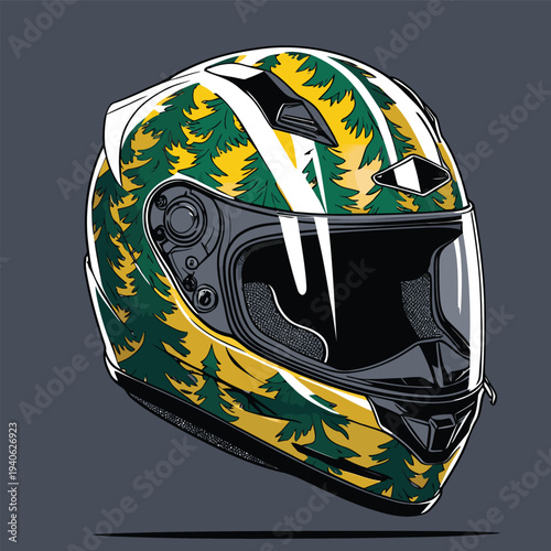 classic helmet flat vector image