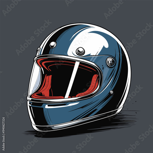 classic helmet flat vector image