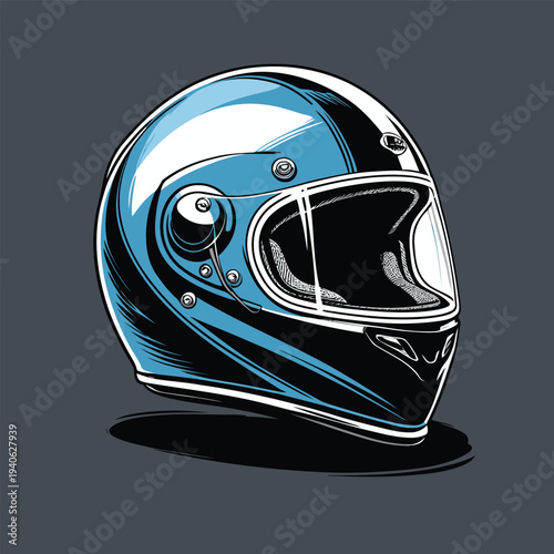 classic helmet flat vector image