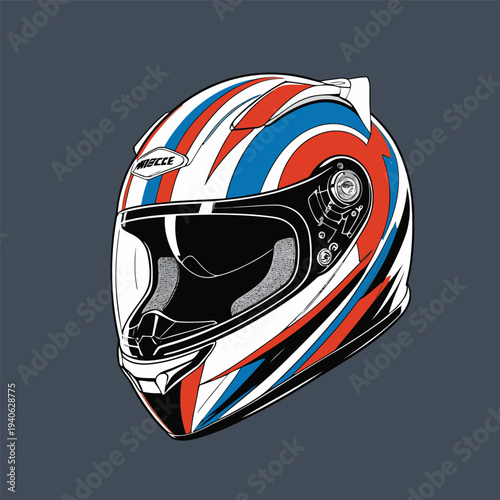 classic helmet flat vector image