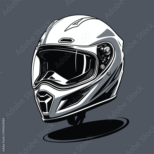 classic helmet flat vector image