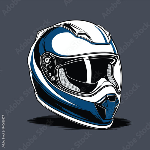 classic helmet flat vector image