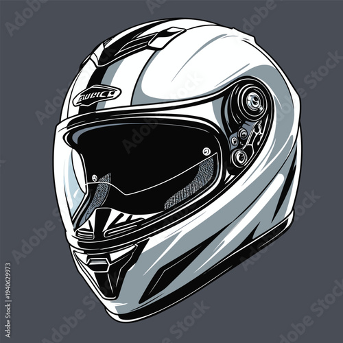 classic helmet flat vector image