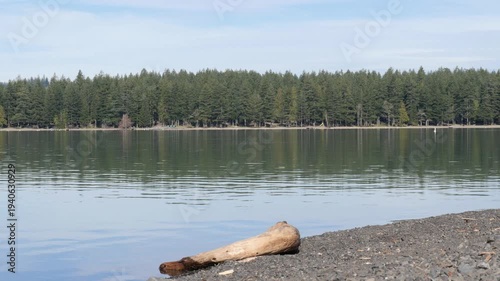 Cultus Lake Provincial Park during a winter season in Fraser Valley, British Columbia, Canada