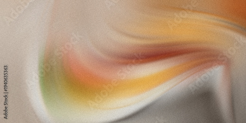 Vibrant orange and yellow swirl on textured background with green and red hues