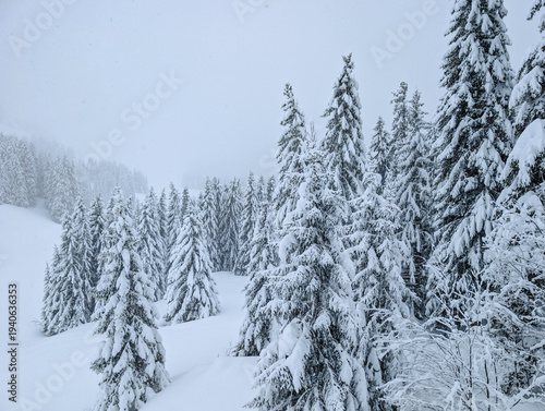 Praz de Lys Sommand Ski Resort Winter Aerial