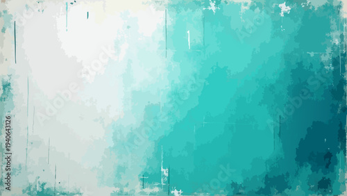 Vector Abstract teal textured background, evokes the serenity of ocean depths or the vastness of the sky.