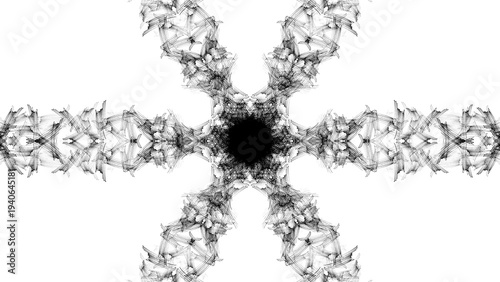 Wallpaper Mural Black ink stains used in psychology creating abstract drawings with a transparent background Torontodigital.ca