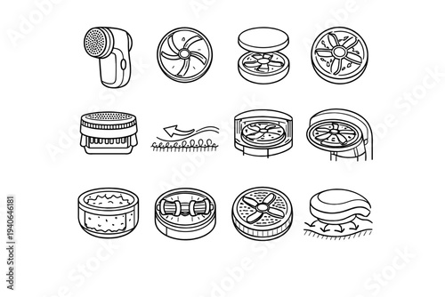 Performance hair removal cordless lint clean disc vector cutting remover motion smooth