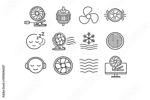Comfort smooth fan neat quiet cooling icon icons silent vector clean usb