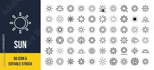 Collection of intricate sun and geometric pattern designs for artistic inspiration