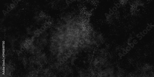 Abstract black gray wall textured background. Empty gray rusty stone or metal surface texture. Dark smoke texture. Black and white grunge wall. Light fog backgrounds. Cloud sky night. Slate surface.