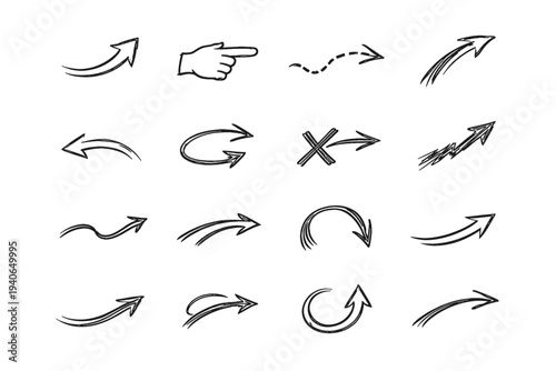 Simple image icon generation warm wayfinding curve scratch indicator cue direction symbol