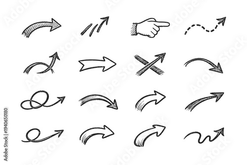 Navigation relaxed pointer rough direction indicator simple warm image generation icon cue