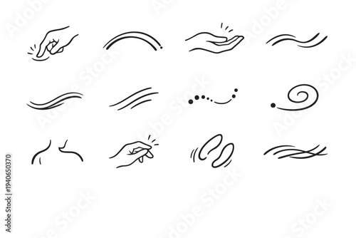 Vector organic soft simple image icon sign motion action activity tender generation