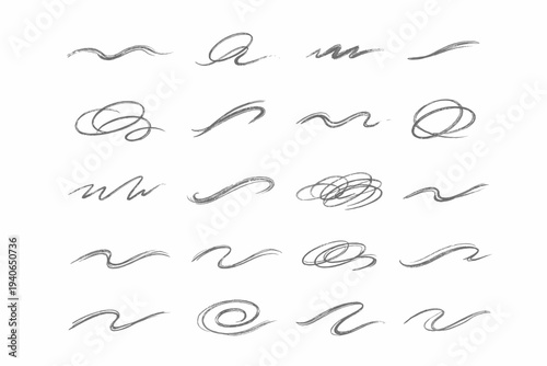 Simple smooth organic edge icon image line generation vector contour ink relaxed