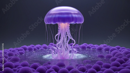 A cosmic pulse of life captured in a silent ultraviolet dream