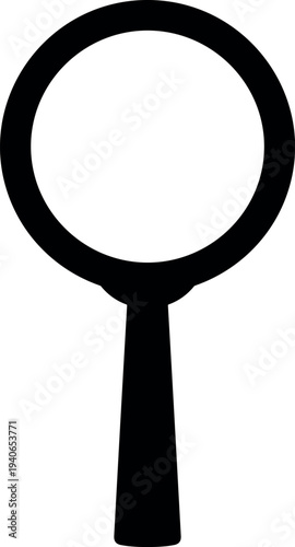 Black magnifying glass icon