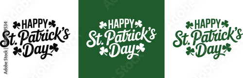 Happy Saint Patrick's day lettering