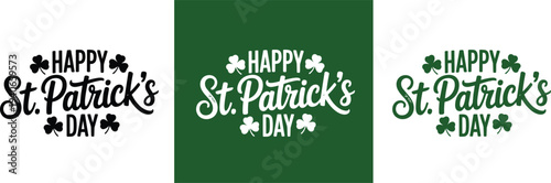 Happy Saint Patrick's day lettering