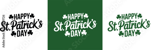 Happy Saint Patrick's day lettering