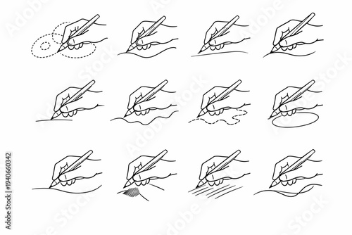Simple drafting intentional vector icon contour generation loose patient sweep stroke image