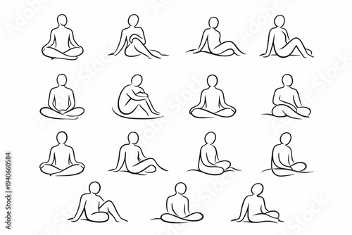 Quiet subtle support image stillness trace organic icon simple mindful generation line