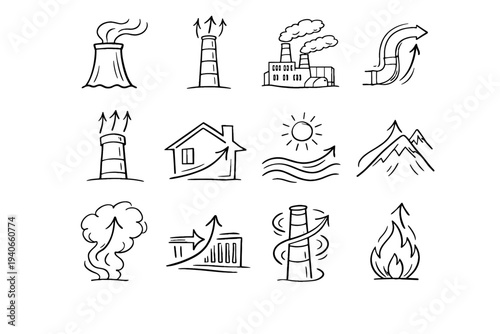 Drift shift vector delicate contour variance line draft icon natural edge mark