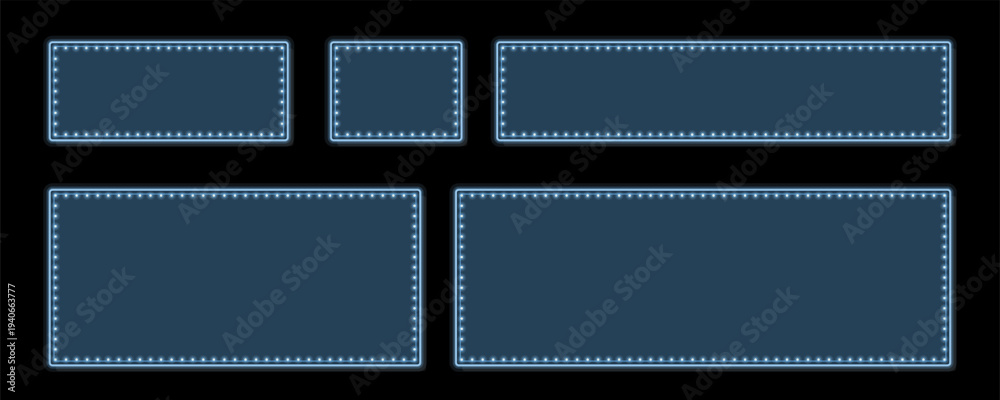 Obraz premium marquee rectangles 48 Sky Blue